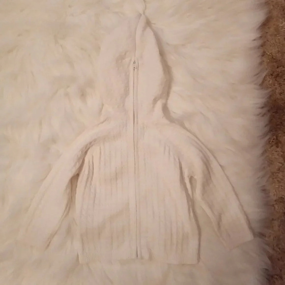 Mud Pie Cable Knit Zip Hoodie - 6-12M - NWT - Picture 4 of 5